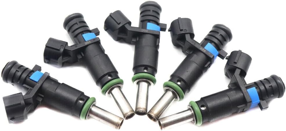 ya 4 8.8.2 5x Fuel Injector 07K906031C for VW Passat Golf Beetle Rabbit 2.5L 2007-2015