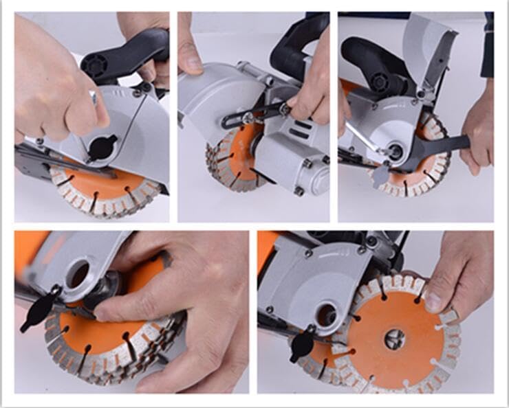 ya 16 10.20 baidi High Quality Wall Groove Cutting Machine Slotting Machine for Granite Marble bi