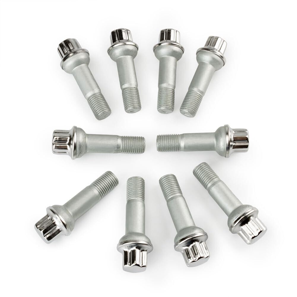 ya 5 8.10 10X for Mercedes ML350 S500 GLK350 S550 CL500 GL450 Wheel Lug Bolts Nuts New
