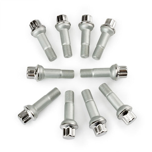 ya 12 10.8 zhengce 10X for Mercedes ML350 S500 GLK350 S550 CL500 GL450 Wheel Lug Bolts Nuts New