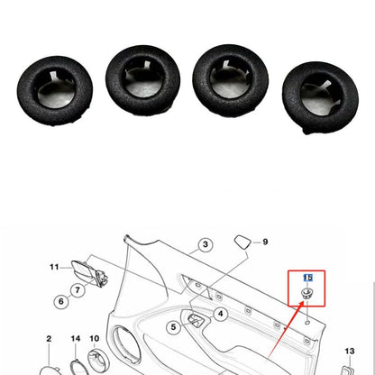 ya 23 10.7 baidi Door Lock Knob Ring for for BMW E46 3 Series 9804 ABS Material Easy to Use