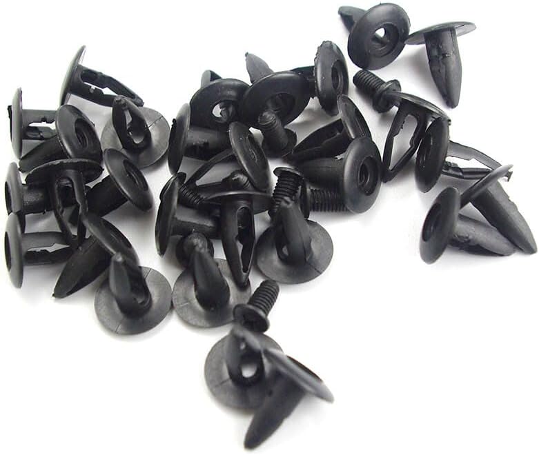 ya 2 8.15 Set of 50 Wheelbox Cover Clips NA0156145 for Nissan for Ford for Mazda Black