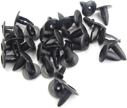 ya 2 8.15 Set of 50 Wheelbox Cover Clips NA0156145 for Nissan for Ford for Mazda Black