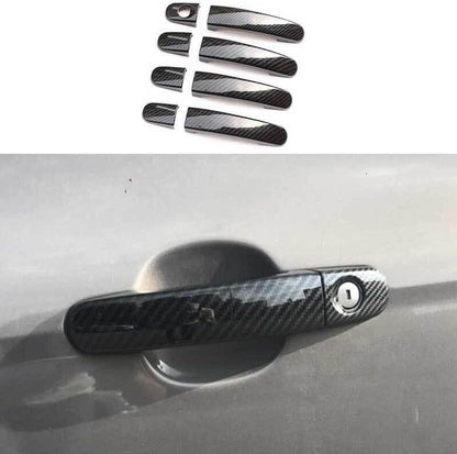 ya 2 8.15 Carbon Fiber Exterior Door Handle Cover Trim for Ford Ranger 2015-2022