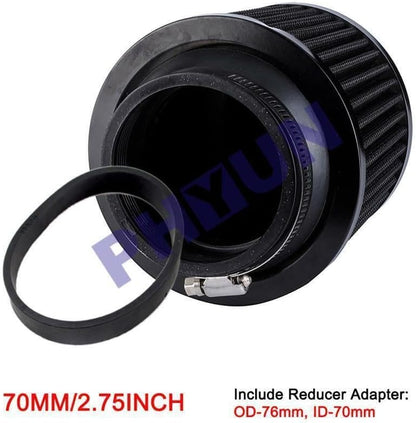 ya 12 10.8 baidi Air filter 70mm high cold air filter 2.75 inches black suitable for cars and motorcycles