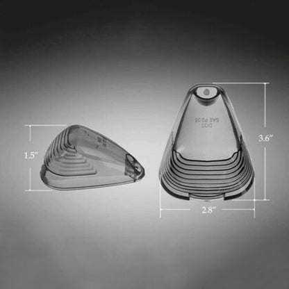 ya 13 9.15 baidi Roof Running Lens Marker Light Cover Smoke Cab Useful 5pcs ABS Plastic