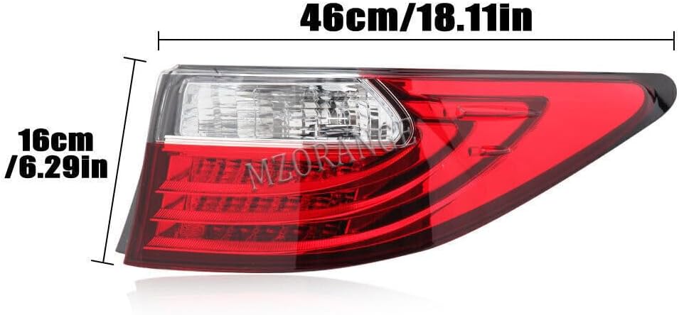 ya 7 8.24 baidi LED Tail Light Right Passenger Outer Brake Replace for Lexus ES350 ES300h 13-15