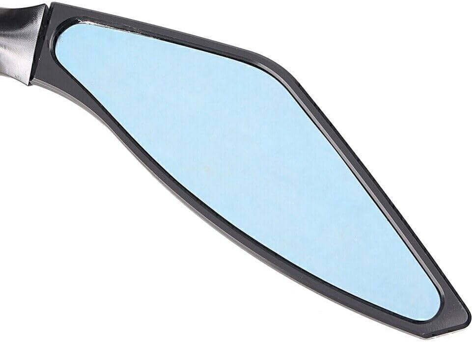 ya 2 8.15 Wing Rear View Side Mirrors Rearview for Motorcycle Black Universal Motorcycle