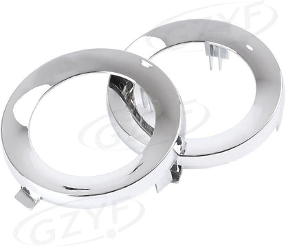 ya 2 8.15 Front Fog Light Lamp Cover Trim Ring Fit for Subaru Forester 2009-2013 Chrome Pair