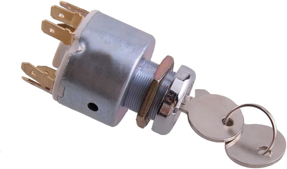 ya 11 9.14 zhengce Ignition Starter Switch with 2 Keys Fit for Car Tractor Trailer Boat Scooter