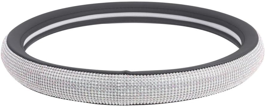 ya 14 9.20 zhengce Fashionable Rhinestone Car Steering Wheel Cover Anti-slip Wheel Sleeve-1