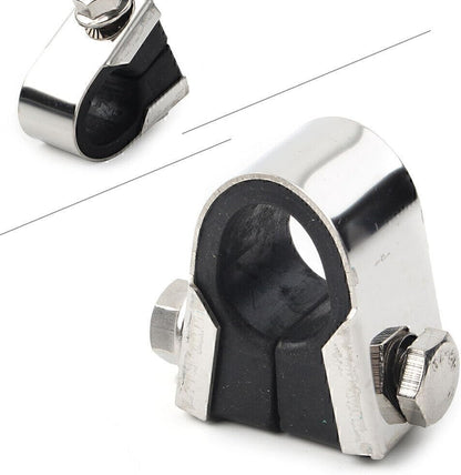 ya 4 8.14 Motorcycle Speedo Clamp Gauge Rubber For 7/8 1 Handlebar Mounting Bracket