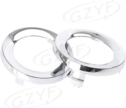 ya 2 8.15 Front Fog Light Lamp Cover Trim Ring Fit for Subaru Forester 2009-2013 Chrome Pair