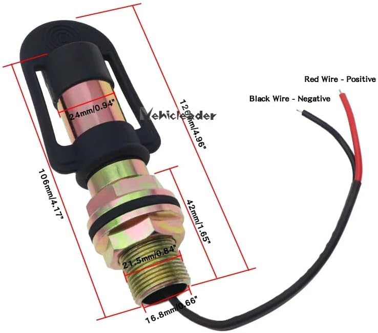 ya 4 8.14 Rotating Flashing Amber Beacon Mount Flexible DIN Pole Tractor Light Mounting
