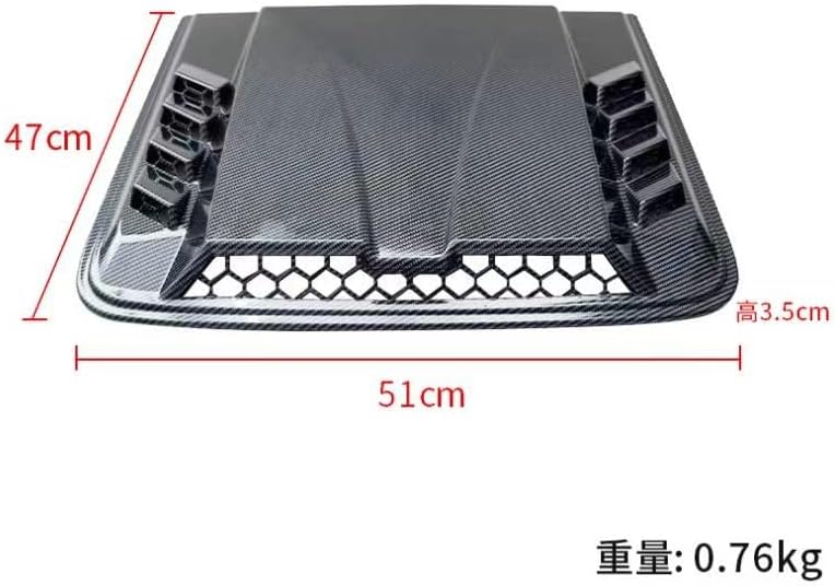 ya 4 8.24 baidi for for Dodge for Ram 1500 2500 3500 Air Flow Hood Scoop Vents Bonnet Cover Carbon Look