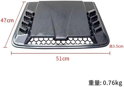 ya 4 8.24 baidi for for Dodge for Ram 1500 2500 3500 Air Flow Hood Scoop Vents Bonnet Cover Carbon Look