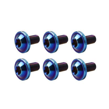 ya 9 10.24 6pcs Alloy Bolts Truss Torx Head Screws M6x15mm for Bike Motorcycle