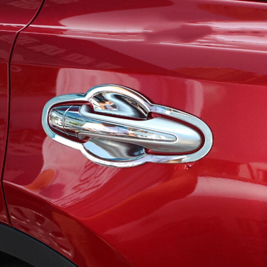 ya 2 8.15 for Toyota RAV4 2013-2018 Chrome Style Side Door Cup Combination Cover Trim 8P