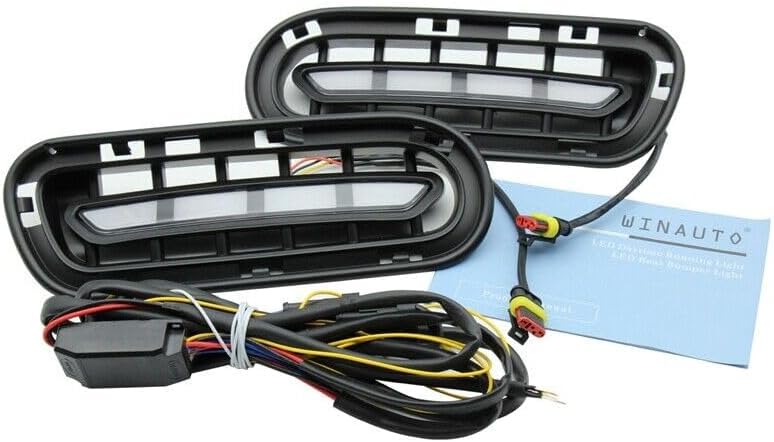 ya 3 8.24 baidi One pair of daytime running lights 12V front fog lights DRL for Kia Stinger 2018 2019 2020