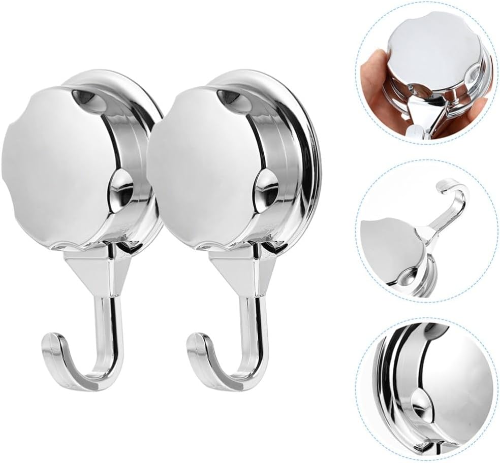 ya 26 10.21 baidi Set of 2 Suction Cup Hook Wall Mounted Hooks Glass Window Hanging Washb-2