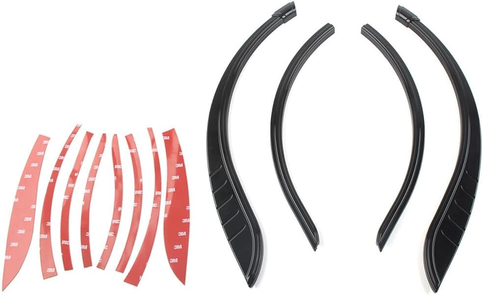 ya 23 10.7 baidi for Harley Tri-Glide Ultra FLHTCUTG Rear Fender Flares Skirts Trim Accent Black