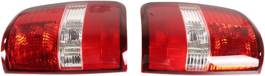 ya 4 8.10 Tail Lights Taillamps LH & RH Pair Set for 2004-2008 F-150 FO2801182, FO2800182