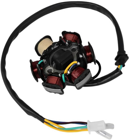 ya 4 8.8.2 6Poles 5 Wires Half-Wave Ignition Magneto Stator for GY6 50/125cc ATV Quad Bike