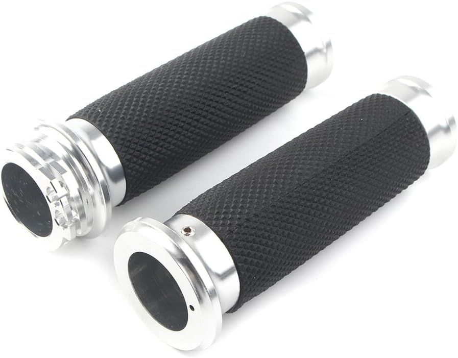 ya 6 8.14 Pair Handle Bar Hand Grips for Harley Touring Electra Glide Ultra Classic FLHTCU
