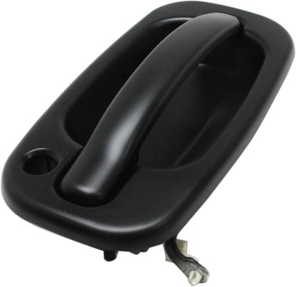 ya 2 8.15 Door Handle Set for 1999-2006 for Chevrolet Silverado 1500 Smooth Black Front Exterior 2 Pieces 