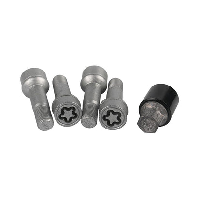 ya 5 8.10 Fits for S500 S550 S600 E200 E250 E300 E400 5Pcs Wheel Locks Kits A0019901707