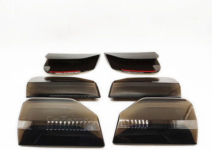 ya 7 8.24 baidi for Mustang 2018-2022 Smoked Black Tail Light Lamp Cover Guard Trim
