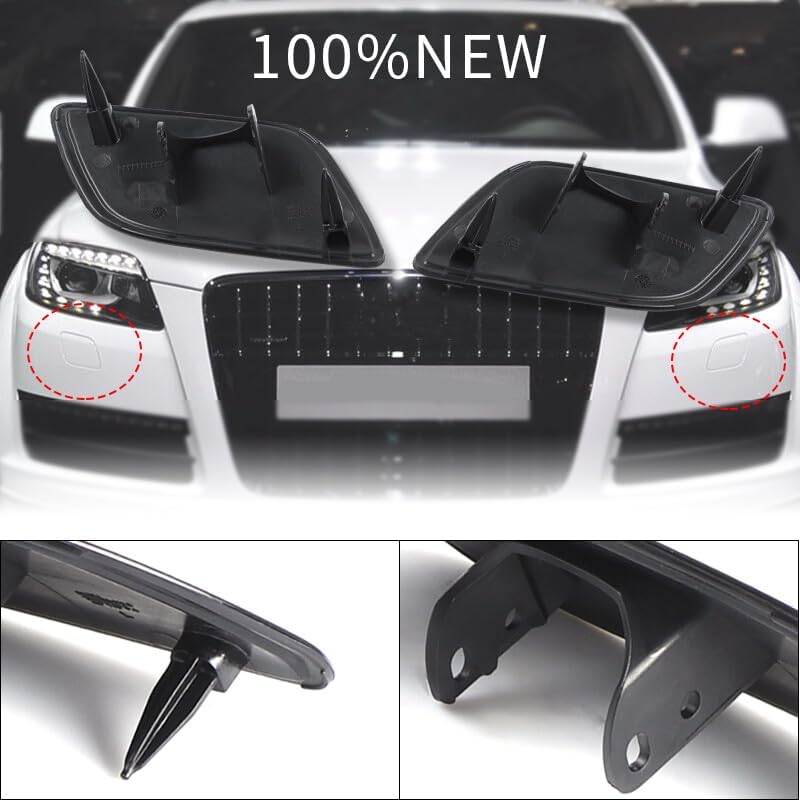 ya 6 8.24 baidi Front Bumper Headlight Washer Cover Nozzle Cap Left+Right for Audi Q7 2006-2015