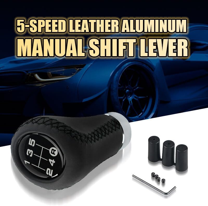 ya 11 9.14 baidi5 Speed Universal Car for MAN ual Shift Knob Gear Stick Shifter Lever Aluminum Black