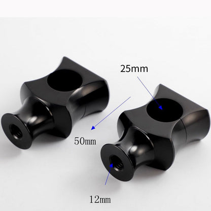 ya 4 8.8.2 1 Handlebar Risers Mount Black for Harley Cruiser Bobber Chopper Dyna Softail