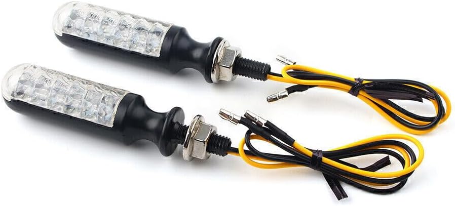 ya 11 9.14 zhengce 2¡Á Universal Motorcycle Turn Signal Lights Indicator Blinker Amber Bulbs 12