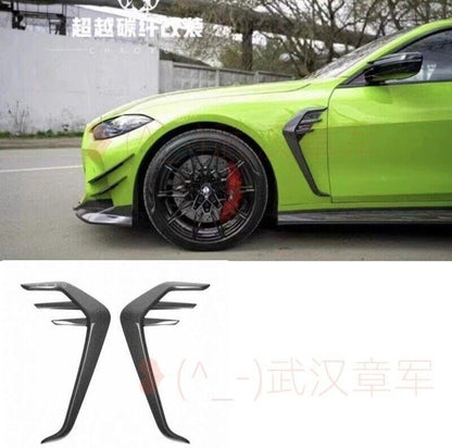 ya 2 8.15 SUIT@FOR 21-25 for BMW G80 G82 M3 M4 Dry Carbon Fiber Front fender decorative strip