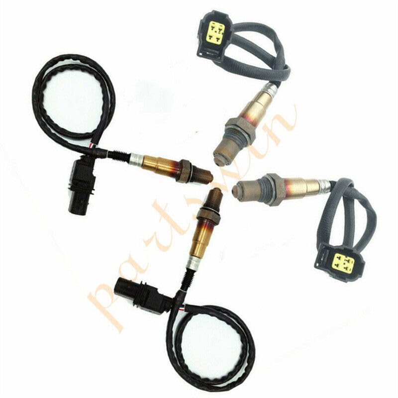 ya 2 8.15 4 Pieces of O2 Oxygen O2 sensors, Upper and Lower, Suitable for 2006-2007 for Mercedes-Benz C230 V6 2.5L