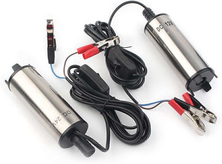 ya 7 8.24 baidi 12V/24V Submersible Pump 51mm Water Oil Diesel Fuel Transfer Refueling 33L / min