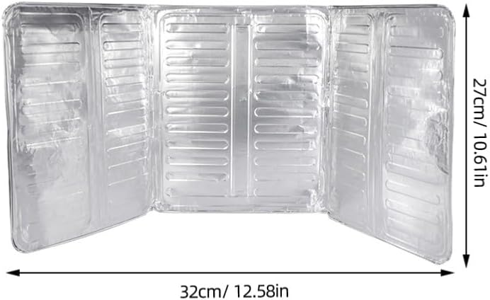 ya 4 8.10 6 Pcs Anti-Splash Oil Baffle Backsplash Protector Aluminum Guards