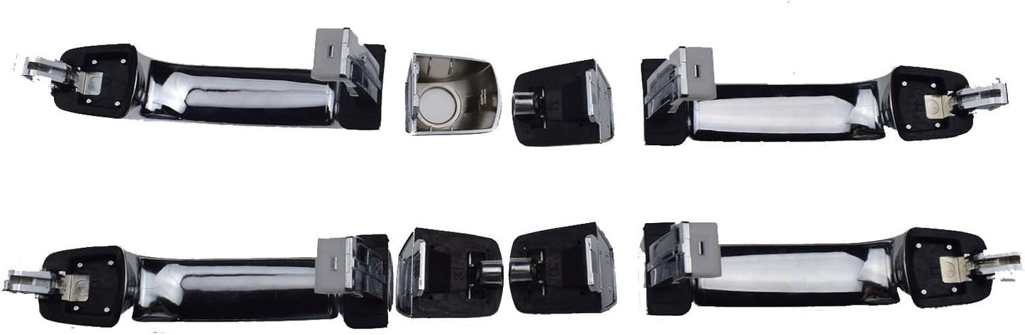 ya 2 8.15 Door Exterior Handle Chrome Set 4 Pieces for Hyundai Veracruz 2007-2012 82651-3J010