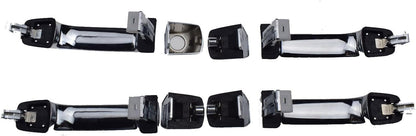 ya 2 8.15 Door Exterior Handle Chrome Set 4 Pieces for Hyundai Veracruz 2007-2012 82651-3J010