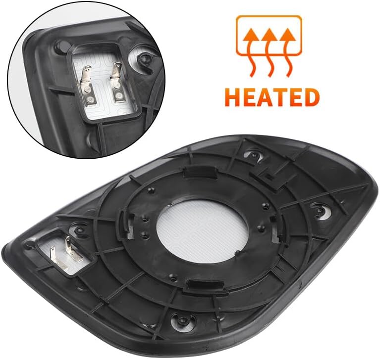 ya 2 8.15 Left Driver Side Heated Mirror Glass Fit for Hyundai i20 2008-2013 i10 2011-2013