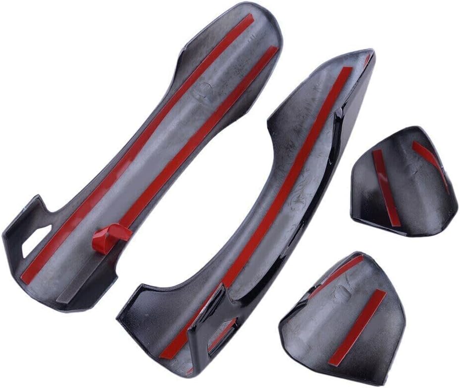 ya 10 9.16 baidi for 2015 2016-2022 for Ford for Mustang Gloss Black 2PCS Door Handle Covers Overlay ABS