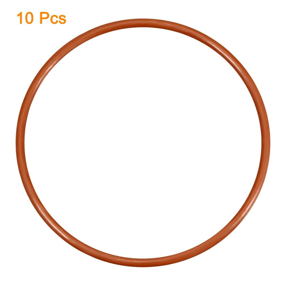 ya 13 9.15 baidi Silicone O-Ring 76mmx69.8mmx3.1mm VMQ Seal Rings Sealing Gasket Red 10PCS