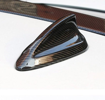 ya 14 9.20 zhengce Real Carbon Fiber Antenna Roof Shark Fin Cap Cover for BMW M5 F01 F02 F10 F-1