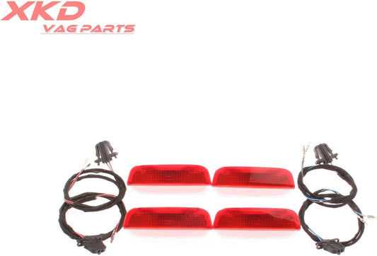 ya 4 8.14 Door Warning Light w/Cable Set for VW Rabbit for JETTA for Golf MK5 MK6 for Passat B6