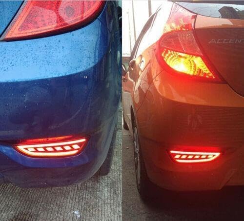 ya 4 8.8 for Hyundai Accent Hatchback 2012-2017 Lights LED Rear Fog Lights/Brake warning