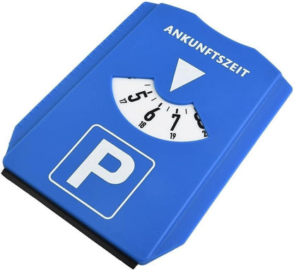 ya 2 8.15 1x Car Parking Disc Timer Clock Arrival Times Display Blue Plastic Parking