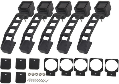 ya 10 9.16 baidi Exterior Door Handles Handle Set for Jeep for Wrangler JK 2007-17 Black 5PCs Car US