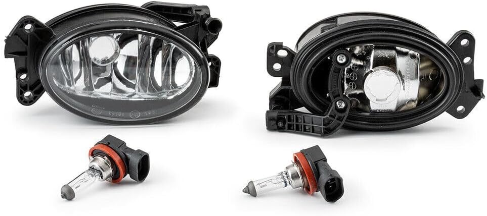 ya 10 9.16 zhengce 2x Fog Lights For 07-09 for Mercedes-Benz E320 R320 E63 AMG Clear Glass Len